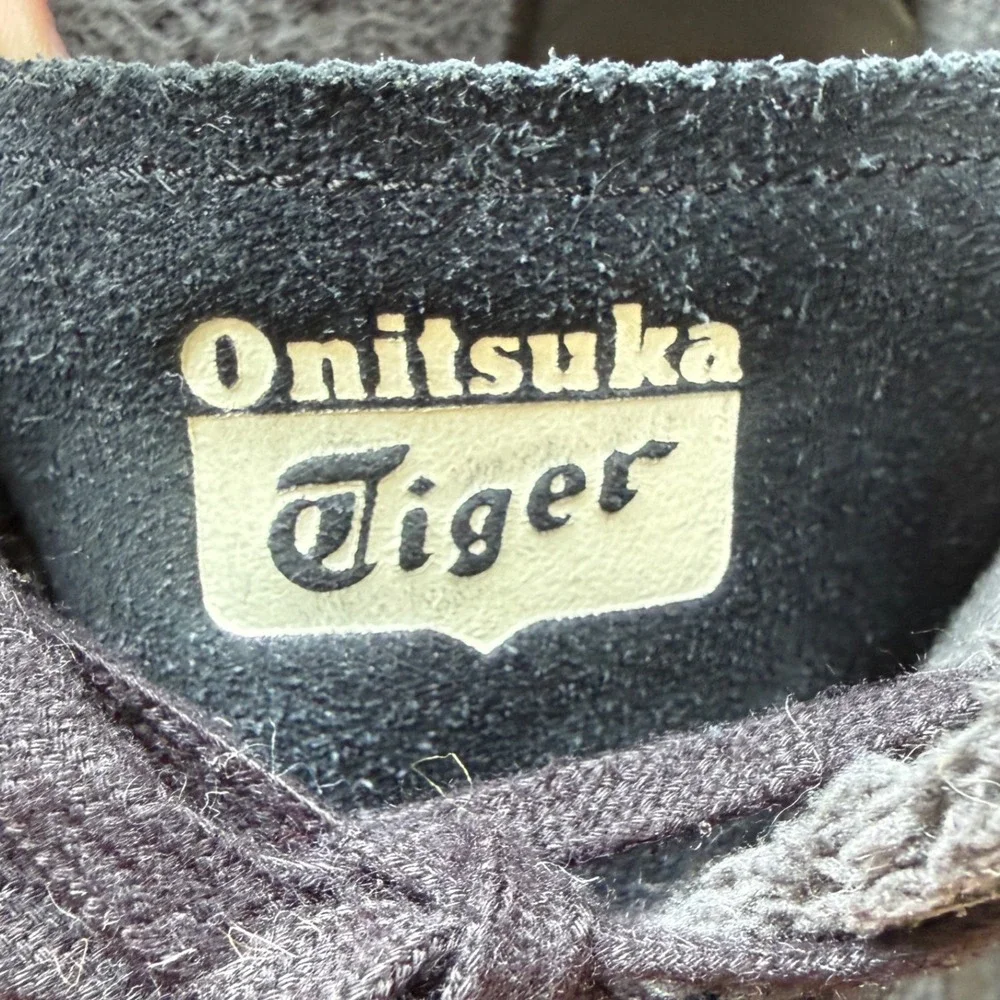 Onitsuka Tiger Rinkkan Boots Men 12 Black Suede Fleece Lined High Top Lug Sole